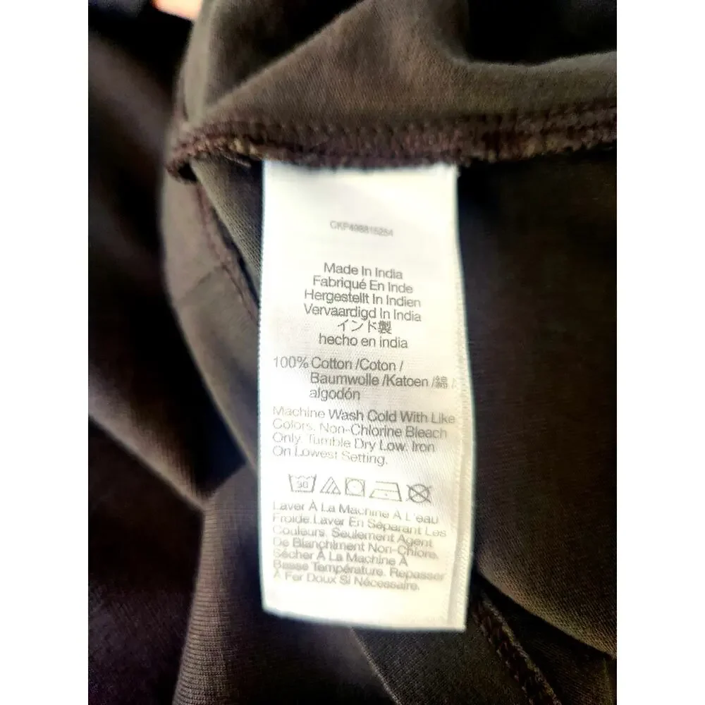 NWT Madewell Puff-Sleeve Tee Dark Surplus XS